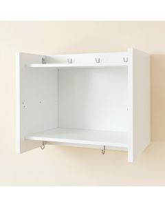 Briar Branch Empty Mug-Storage Cabinet Insert - White (synthetic illustration; no displayed measurements)