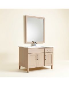32 '' Single Bathroom Vanity Set With Mirror (synthetic illustration; no displayed measurements)