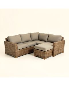 Waterbury Patio Sectional With Cushions (synthetic illustration; no displayed measurements)
