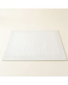 Ridge Arc Rectangular Outdoor Rug - White (synthetic illustration; no displayed measurements)