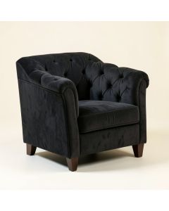 Imani 32 '' Wide Tufted Velvet Armchair (synthetic illustration; no displayed measurements)