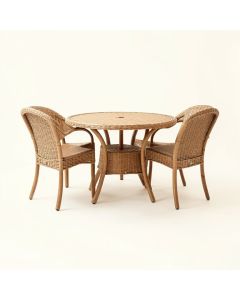 Jackson Heights Outdoor Wicker Foldable 3 Piece Bistro Set (synthetic illustration; no displayed measurements)