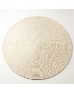Oak Brook Round Area Rug - Ivory (synthetic illustration; no displayed measurements)
