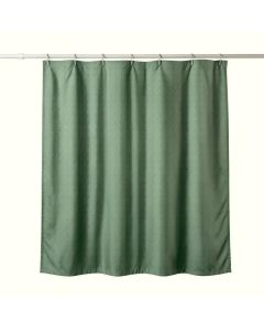 Dune Arc Shower Curtain Hanging Flat From A Plain Rod (synthetic illustration; no displayed measurements)