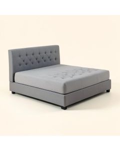 Echoe Twin Tufted Upholstered Platform Bed (synthetic illustration; no displayed measurements)
