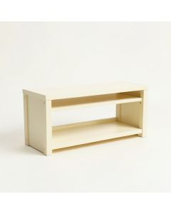 Harbor Canyon Narrow Outdoor Storage Bench - Cream (synthetic illustration; no displayed measurements)