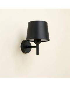 Dawn Crossing Wall Sconce Mounted On A Plain Wall - Black (synthetic illustration; no displayed measurements)