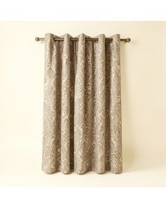 Caulkins Damask Room Darkening Rod Pocket Single Curtain Panel (synthetic illustration; no displayed measurements)