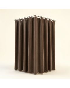 Marmo Shower Curtain + Hooks (synthetic illustration; no displayed measurements)