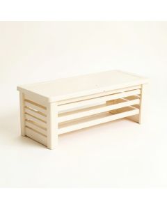 Lake Brook Narrow Outdoor Storage Bench - Cream (synthetic illustration; no displayed measurements)
