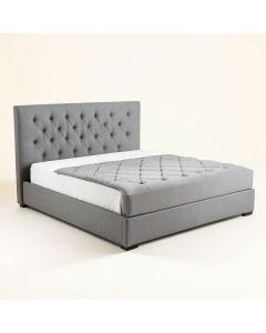 Omari Tufted Upholstered Low Profile Standard Bed (synthetic illustration; no displayed measurements)