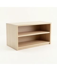 Willow Bend Low Bookcase - Beige (synthetic illustration; no displayed measurements)