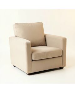 Reed Bluff Upholstered Armchair - Beige (synthetic illustration; no displayed measurements)