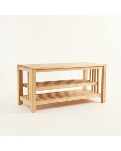 Bay Brook Shoe Storage Bench - Beige (synthetic illustration; no displayed measurements)