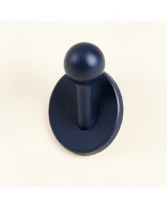 Sage Branch Wall-Mounted Robe Hook - Navy (synthetic illustration; no displayed measurements)