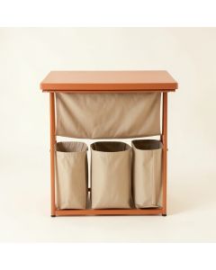 Cliff Arc Laundry Sorting Station With Plain Removable Bags (synthetic illustration; no displayed measurements)