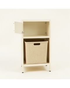 Elm Bend Freestanding Pull-Out Hamper Cabinet - Ivory (synthetic illustration; no displayed measurements)