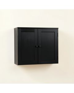 Rowan Canyon Wall-Mounted Entry Cabinet - Black (synthetic illustration; no displayed measurements)
