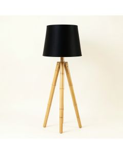 Briar Arc Floor Lamp With A Plain Fabric Shade (synthetic illustration; no displayed measurements)