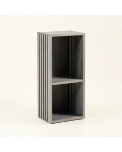 River Crest Narrow Cubby Tower - Gray (synthetic illustration; no displayed measurements)