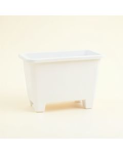 Fern Canyon Empty Raised Planter - White (synthetic illustration; no displayed measurements)
