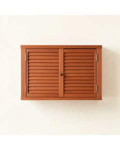 Dawn Bridge Wall-Mounted Entry Cabinet - Terracotta (synthetic illustration; no displayed measurements)