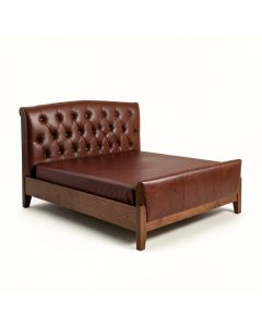 Savard Tufted Upholstered Low Profile Canopy Bed (synthetic illustration; no displayed measurements)