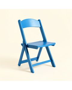 Olive Arc Folding Outdoor Chair - Blue (synthetic illustration; no displayed measurements)