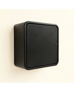 Elm Bend Wall-Mounted Entry Cabinet - Black (synthetic illustration; no displayed measurements)