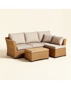 Fordie 5 Piece Rattan Sofa Seating Group With Cushions (synthetic illustration; no displayed measurements)
