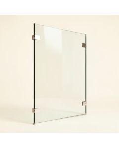 Mosaic 33.75 '' W X 73.75 '' H Framed Fixed Glass Shower Panel (synthetic illustration; no displayed measurements)