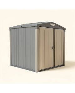 Side Entry 15 Ft. W X 8 Ft. D Plastic Storage Shed (synthetic illustration; no displayed measurements)