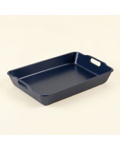 Elm Bend Serving Tray - Navy (synthetic illustration; no displayed measurements)