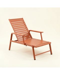 Meadow Crossing Outdoor Lounge Chair - Terracotta (synthetic illustration; no displayed measurements)