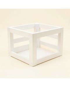Fern Bridge Empty Furniture-Style Pet Crate - White (synthetic illustration; no displayed measurements)