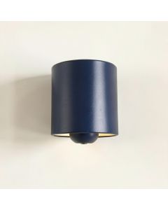 Heath Bluff Wall Sconce Mounted On A Plain Wall - Navy (synthetic illustration; no displayed measurements)