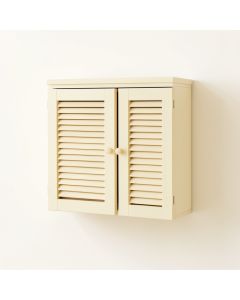 Oak Crest Wall-Mounted Entry Cabinet - Ivory (synthetic illustration; no displayed measurements)