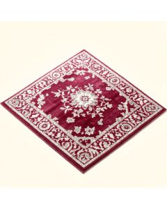 Fleisher Border Hand-Tufted Wool Magenta/White Area Rug (synthetic illustration; no displayed measurements)