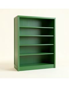 Aspen Field Freestanding Bookcase - Green (synthetic illustration; no displayed measurements)