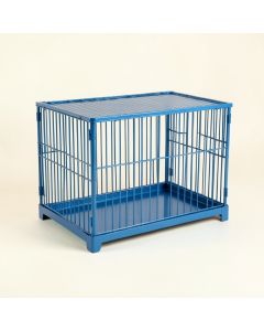 Pine Branch Empty Furniture-Style Pet Crate - Blue (synthetic illustration; no displayed measurements)