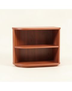 Aspen Bluff Low Bookcase - Terracotta (synthetic illustration; no displayed measurements)