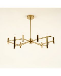 Cortes 8 - Light Sputnik Modern Linear Chandelier (synthetic illustration; no displayed measurements)