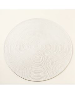 Stone Branch Round Area Rug - White (synthetic illustration; no displayed measurements)
