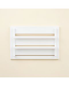 Hazel Bridge Empty Wall-Mounted Tool Organizer Panel - White (synthetic illustration; no displayed measurements)