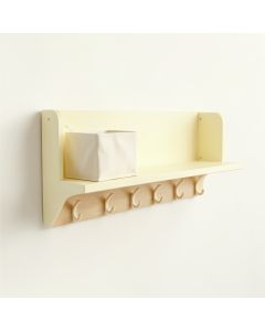 Brook Bridge Wall-Mounted Entryway Organizer Shelf - Ivory (synthetic illustration; no displayed measurements)