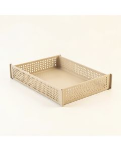 Ridge Bridge Empty Under-Desk Cable Tray - Beige (synthetic illustration; no displayed measurements)
