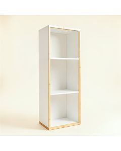 Slate Brook Narrow Cubby Tower - White (synthetic illustration; no displayed measurements)