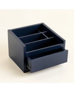 Aspen Bend Empty Coffee-Station Organizer - Navy (synthetic illustration; no displayed measurements)