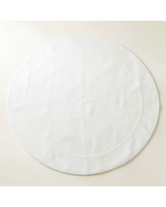 Slate Bridge Round Area Rug - White (synthetic illustration; no displayed measurements)