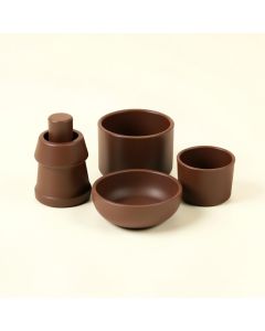 Poulan 4 Piece Bathroom Accessories Set (synthetic illustration; no displayed measurements)